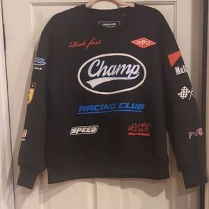 Champs Black Racing Club Crewneck Sweater